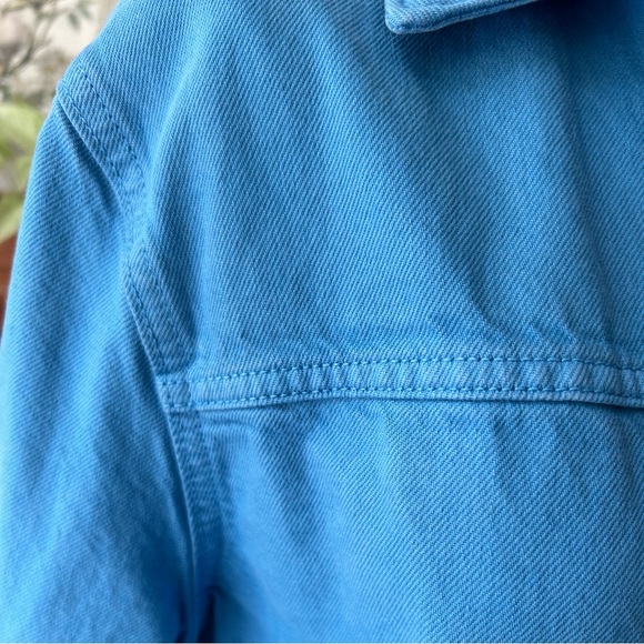 Zara size S Shacket blue color twill denim 100 %cottom - Picture 5 of 10